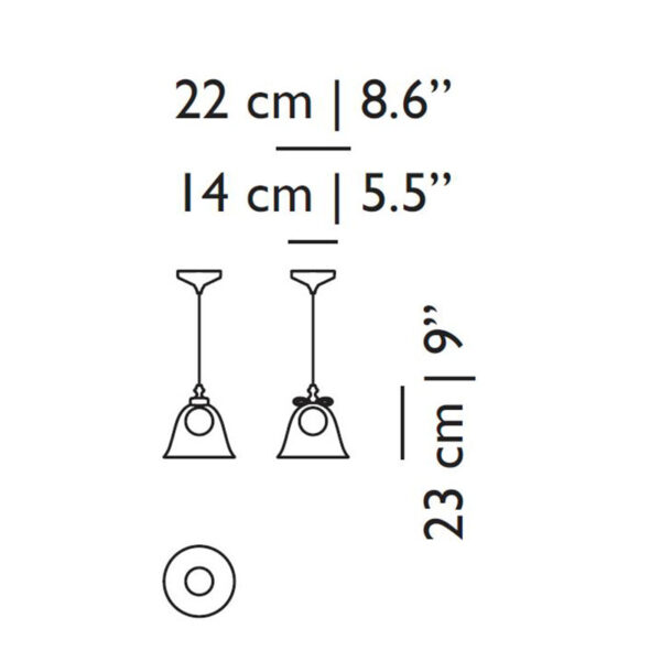 Подвесной светильник BELL LAMP S 8