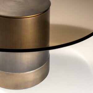 Кофейный столик TAU STEEL VETRO 2