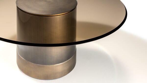 Кофейный столик TAU STEEL VETRO 2