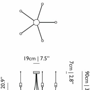 Подвесной светильник GRAVITY 5 BLACK 8