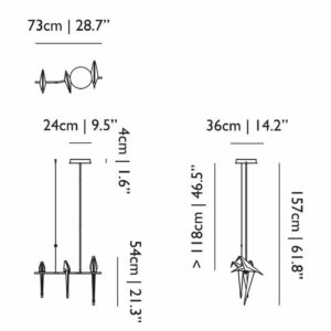 Подвесной светильник PERCH BRANCH SMALL 3