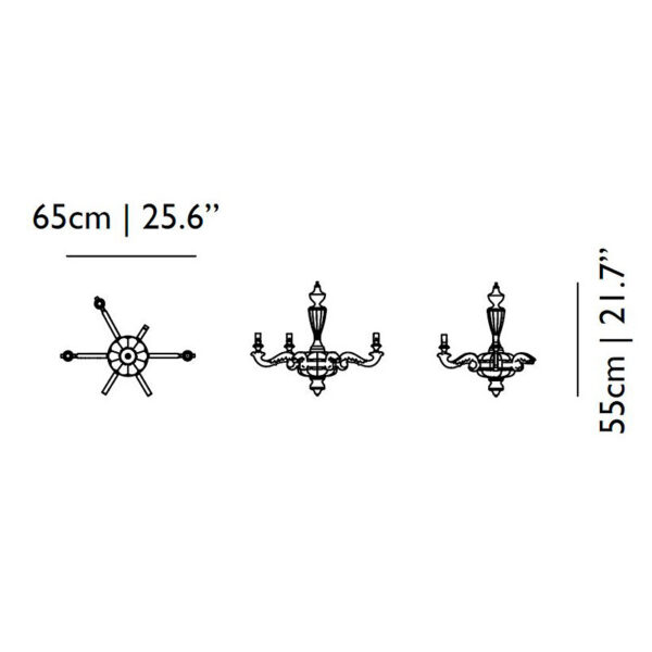 Люстра SMOKE CHANDELIER 7