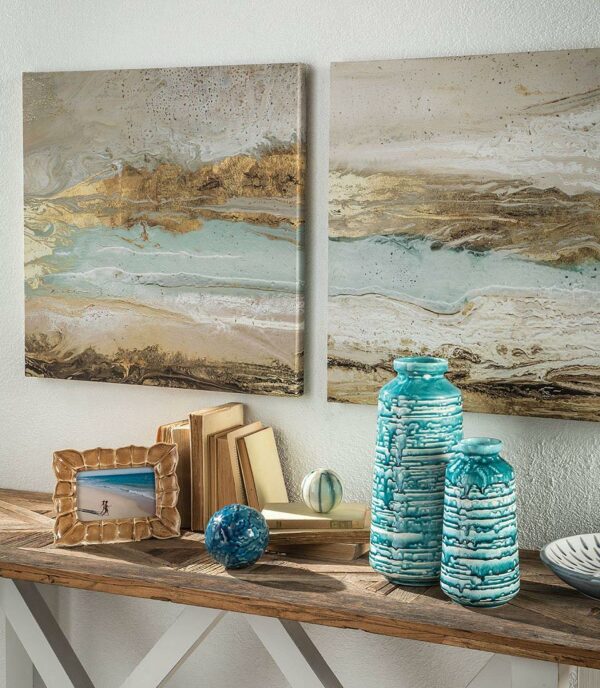 Ваза WAX BLUE. LOW 2