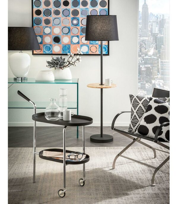 Сервировочный стол BLACK-SILVER 2