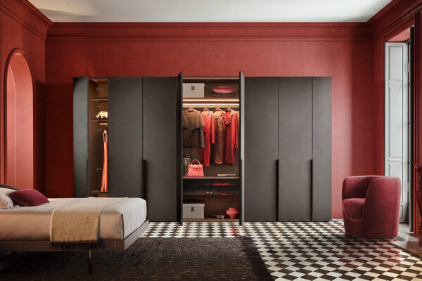 Шкаф с распашными /раздвижными  дверьми Cornice Pianca 1