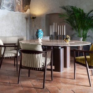 Стол JANE round. With lazy Susan 7