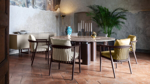 Стол JANE round. With lazy Susan 7