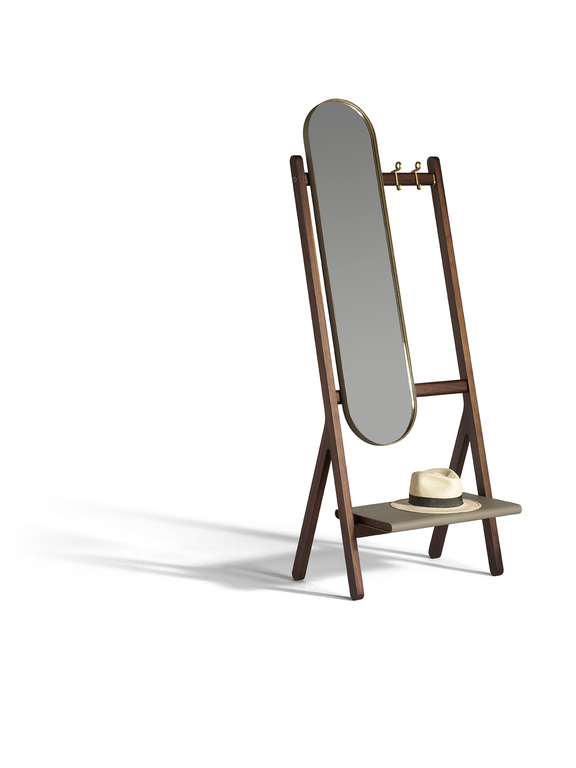 Напольное зеркало с вешалками REN 2