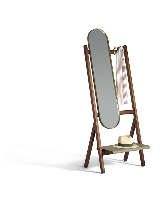 Напольное зеркало с вешалками REN 3