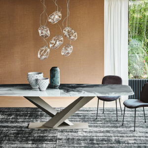 Обеденный стол Stratos crystalart 2