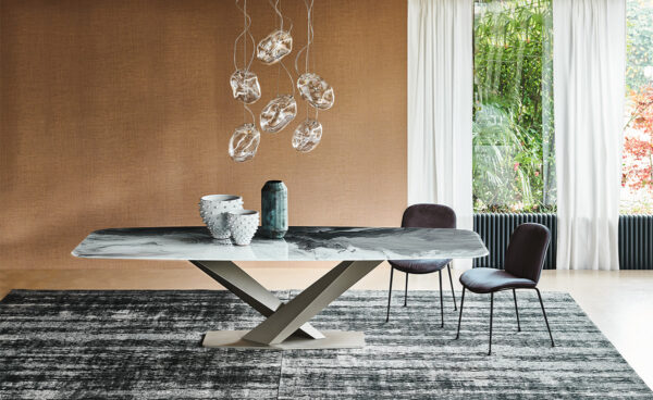 Обеденный стол Stratos crystalart 2