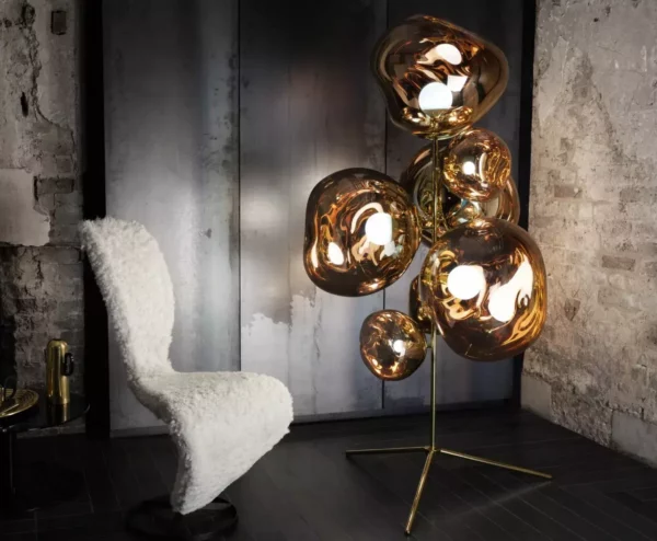 Торшер MELT STAND CHANDELIER GOLD 10