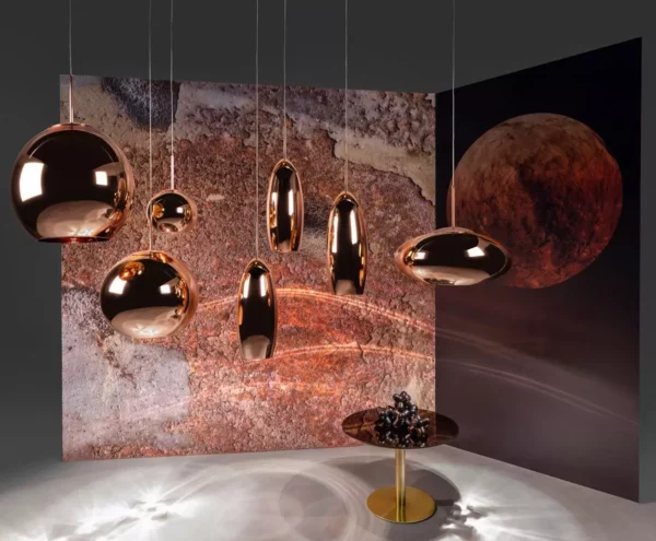 Подвесной светильник COPPER LED 25cm ROUND PENDANT SYSTEM 2