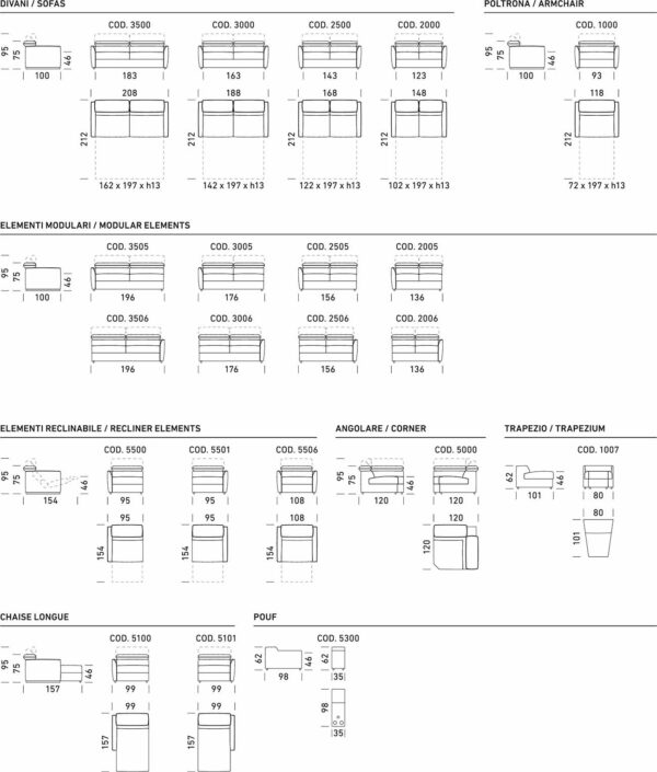 Раскладной диван FELLINI 5