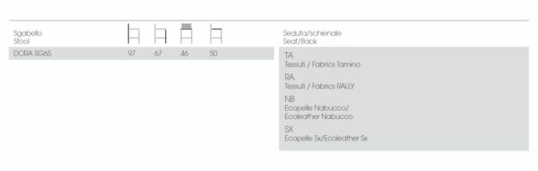 Барный стул Dora SG65 2