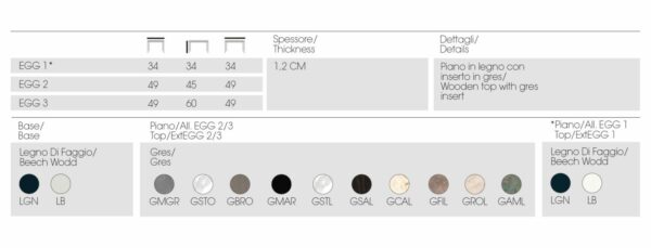 Журнальный столик Egg 5