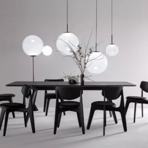 Стул SLAB Black upholstered 12