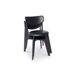 Стул SLAB Black upholstered 7