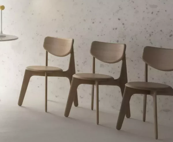 Стул SLAB Natural upholstered 13