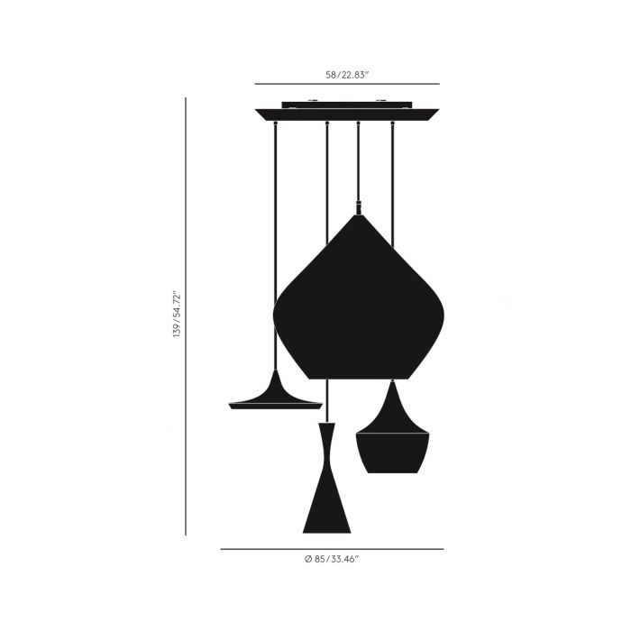 Beat LED Range Круглая подвесная система