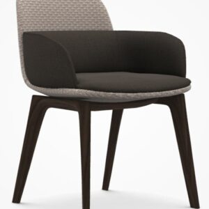 Итальянский стул. Полукресло BARBICAN BSB4 legno от MOLTENI 