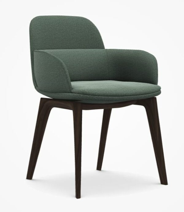 Итальянский стул. Полукресло BARBICAN BSB4 legno от MOLTENI 