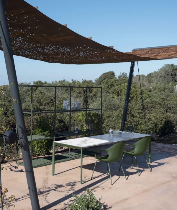 Итальянский стол Maki slatted 14