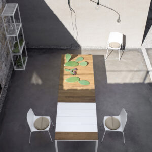 Итальянский стол Maki slatted 4