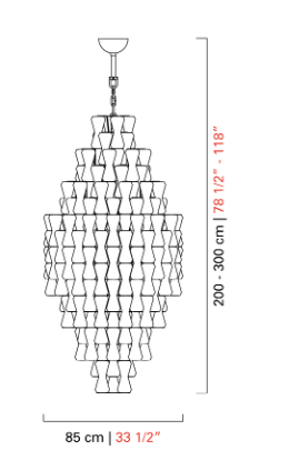 Итальянская люстра Clepsydra от Barrovier&Toso