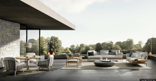 Итальянский диван Patio Teak от MINOTTI