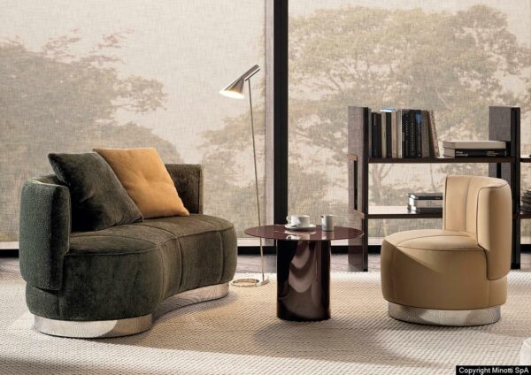 Итальянский диван Yves Round от MINOTTI