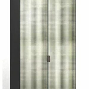 Итальянский Шкаф Frame от Kico стеклянные фасады из ребристого стекла