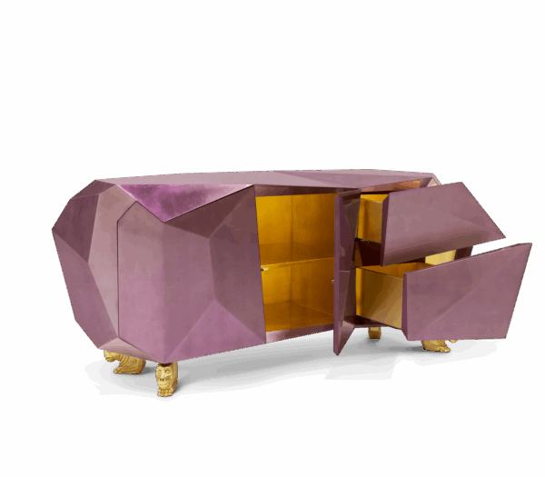 Дизайнерский комод Diamond amethyst 2