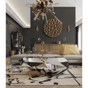 Дизайнерский столик Newton black 4