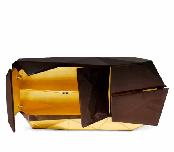 Дизайнерский комод Diamond chocolate 2