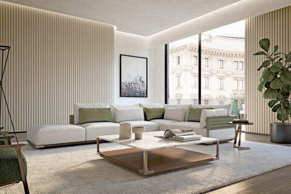 Итальянский диван Drum modular 2