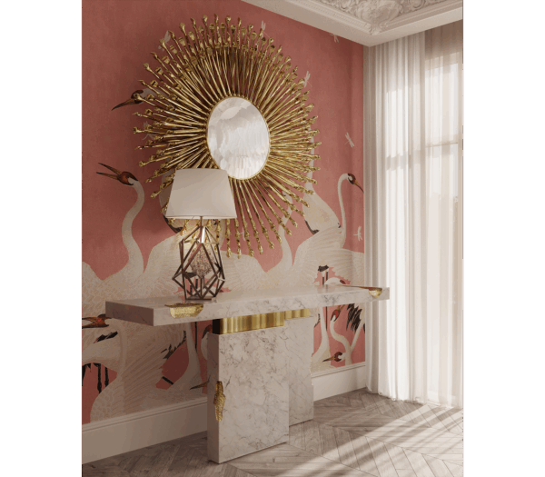 Дизайнерская консоль Empire carrara от BOCA DO LOBO (Португалия)
