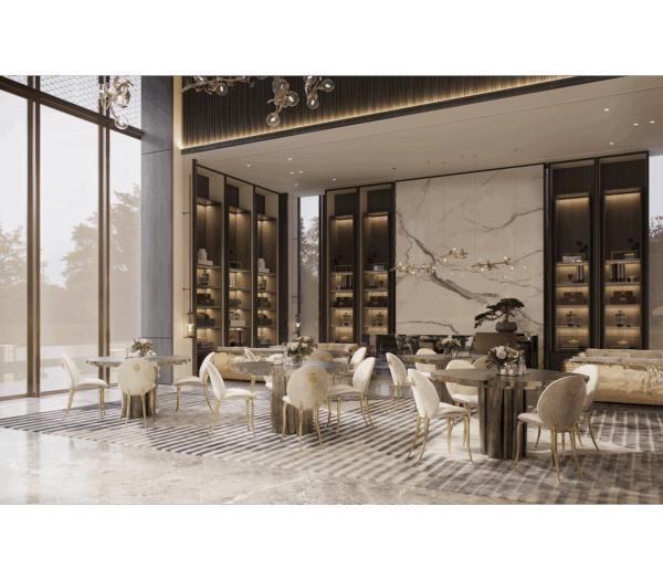 Дизайнерский стол Fortuna round от BOCA DO LOBO (Португалия)