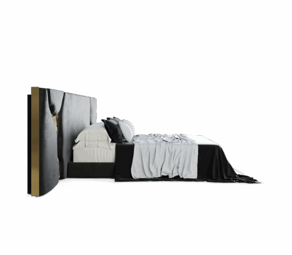 Дизайнерская кровать Lapiaz black 2