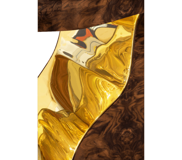 Дизайнерская консоль Lapiaz walnut 2