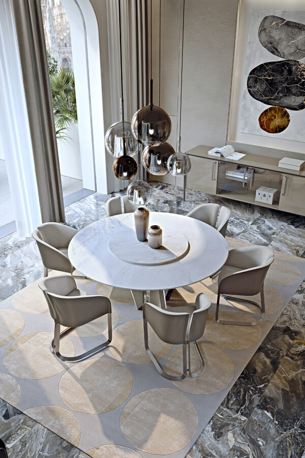 Итальянский стол Milano round 3