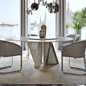 Итальянский стол Milano round 2