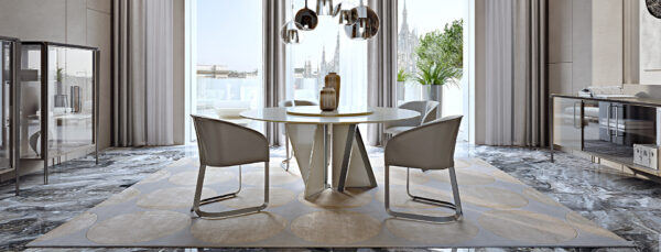 Итальянский стол Milano round 2