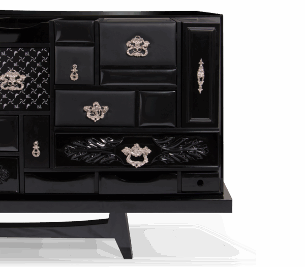 Дизайнерский комод Mondrian black 3