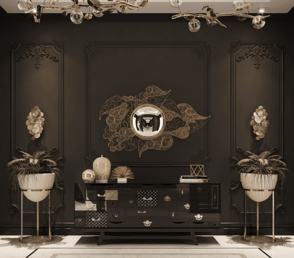 Дизайнерский комод Mondrian black от BOCA DO LOBO (Португалия)