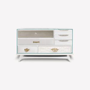 Дизайнерская тумба Mondrian white от BOCA DO LOBO (Португалия)