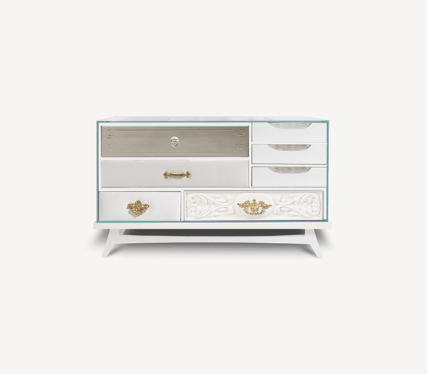 Дизайнерская тумба Mondrian white