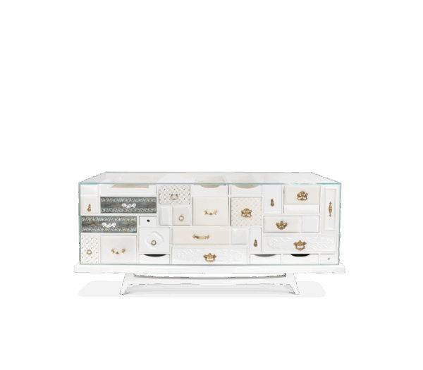 Дизайнерский комод Mondrian white от BOCA DO LOBO (Португалия)