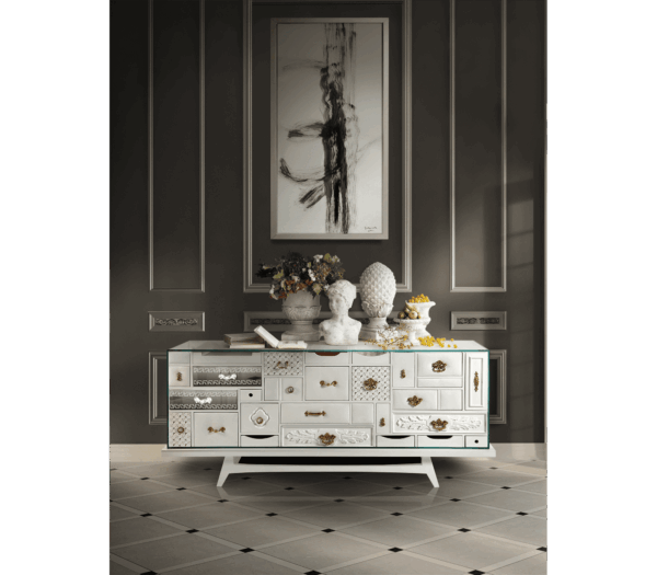 Дизайнерский комод Mondrian white 6