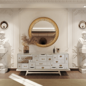 Дизайнерский комод Mondrian white от BOCA DO LOBO (Португалия)